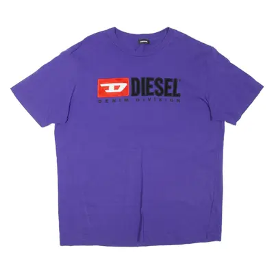 DIESEL Denim Division Mens T-Shirt Purple L