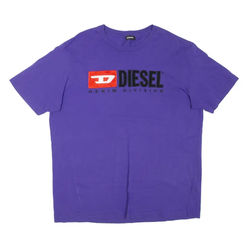 DIESEL Denim Division Mens T-Shirt Purple L