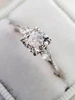 Women's Elegant Rhinestone Decorated Ring,  Fashion Jewelry for Party, Daily Clothing Decor, Trendy Wedding Engagement Annive...