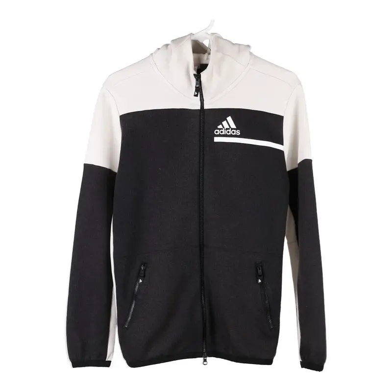 Age 13-14 Adidas Hoodie - Large Block Colour Cotton