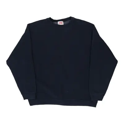 Bvd Sweatshirt - XL Navy Cotton Blend