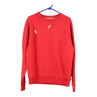 Champion Sweatshirt - Medium Red Cotton Blend