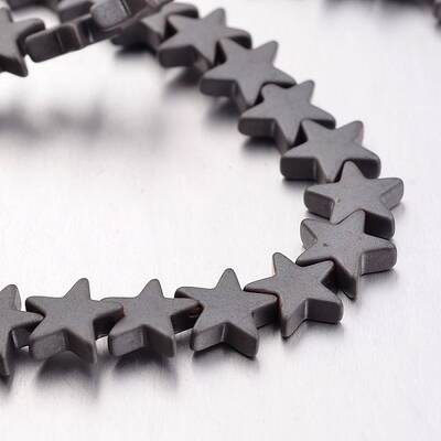 Non-magnetic Synthetic Hematite Bead Strands