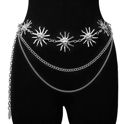 Alloy Sun 3-Layer Waist Chain Belts