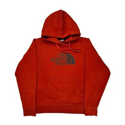 The North Face Hoodie - Medium Red Cotton Blend