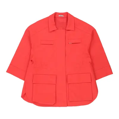 Miu Miu Jacket - Small Red Cotton | Size: small