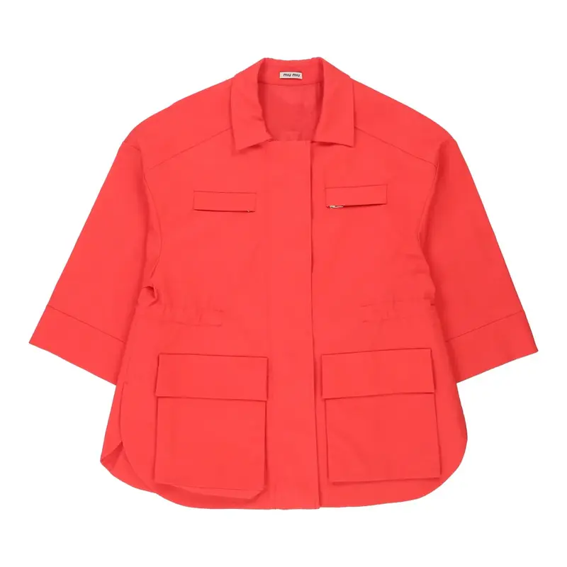 Miu Miu Jacket - Small Red Cotton | Size: small