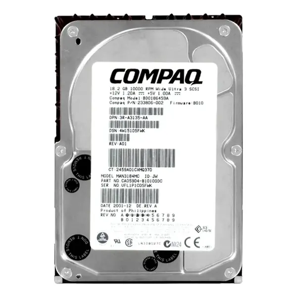 3R-A3135-AA HP 18.2GB Ultra-160 SCSI 10000 3.5-inch Hard Drive