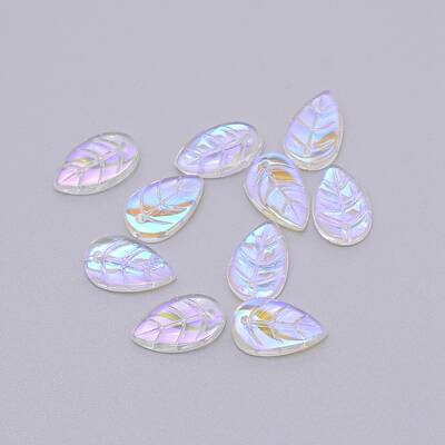 Handmade Luminous Top Drilled Gold Sand Lampwork Beads