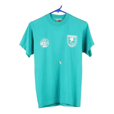 Marlboro Soccer Fruit Of The Loom T-Shirt - Small Blue Cotton