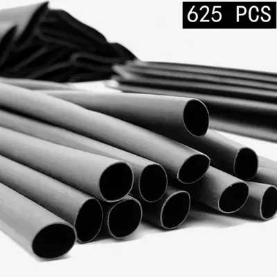 625pcs Heat Shrinking Tube, Heat Shrinkable Tube Insulation Sleeve, Cable Wire Protective Sleeve for Electrician, Household A...