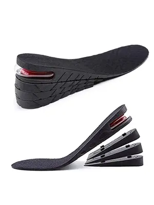 4 Layer Heightening Insoles with Air Cushion, 1 Pair Simple Adjustable Heightening Insoles, Shoe Insoles for Women & Men, Sho...