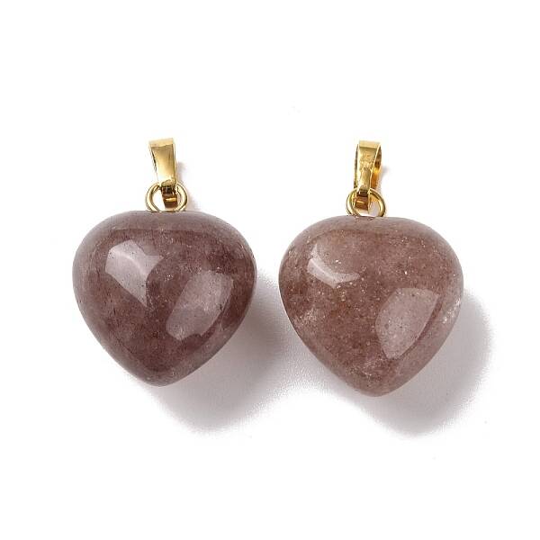 Natural Strawberry Quartz Pendants