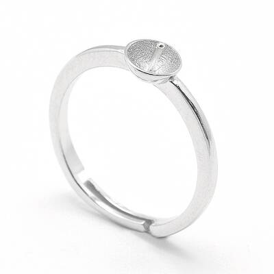 Anti-Tarnish Rhodium Plated 925 Sterling Silver Finger Ring Components