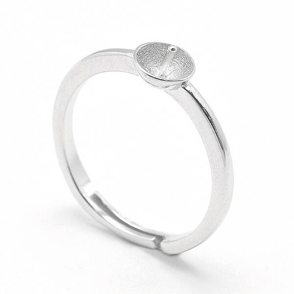 Anti-Tarnish Rhodium Plated 925 Sterling Silver Finger Ring Components
