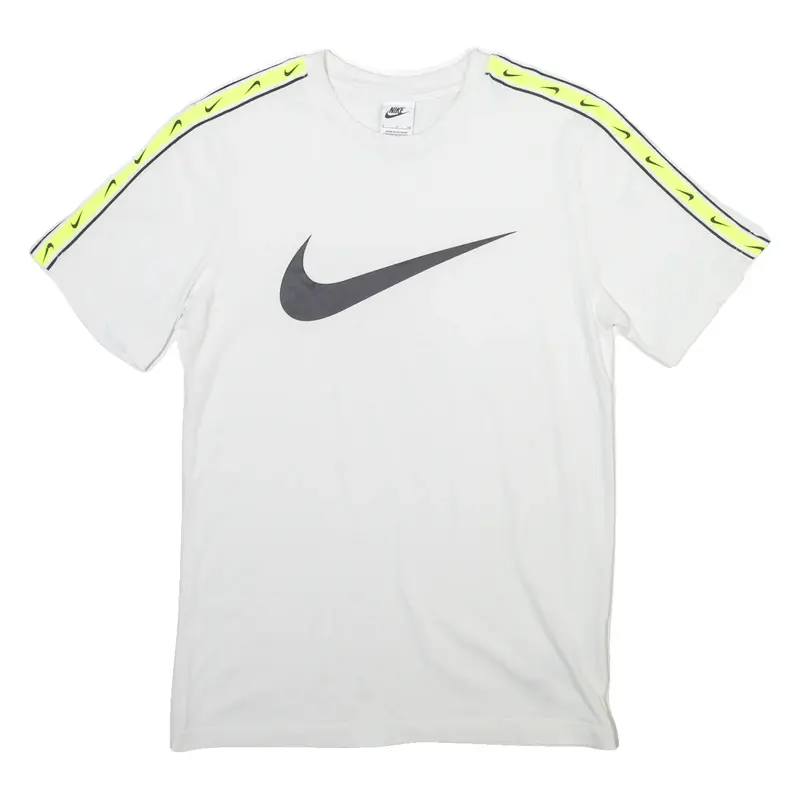 NIKE Mens T-Shirt White Crew Neck S