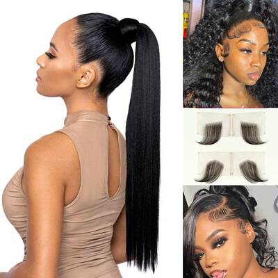 Baby Hair + Straight Ponytail | BGM Hair