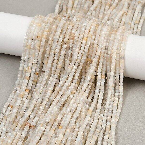 Natural White Moonstone Beads Strands