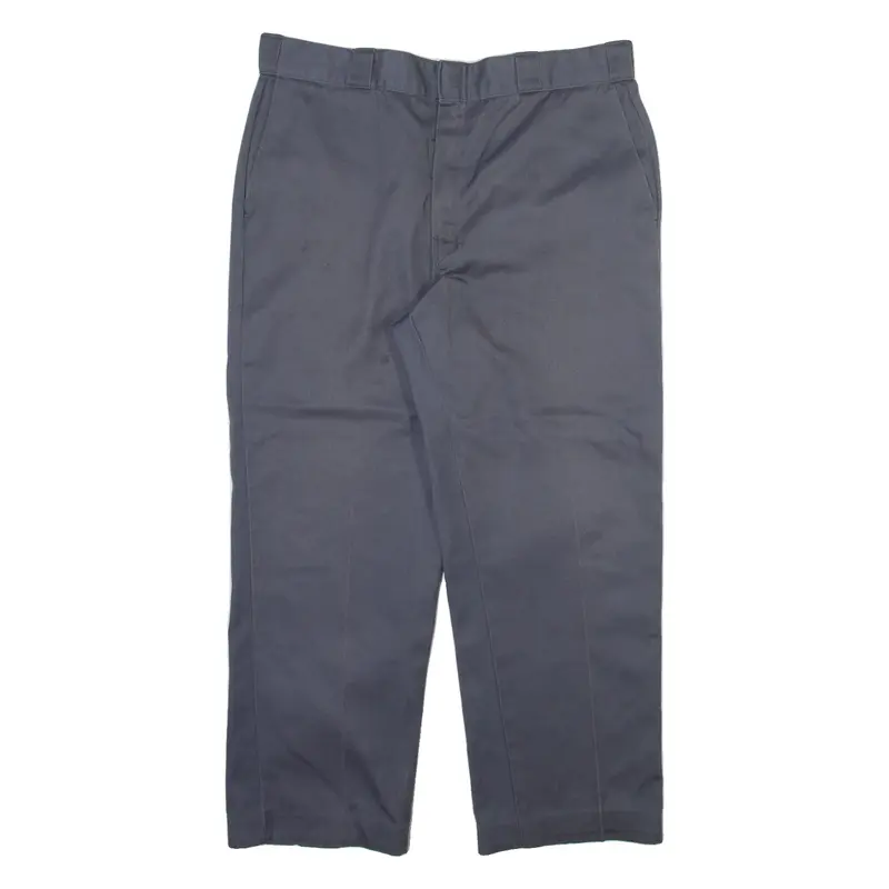 DICKIES Mens Trousers Green Regular Straight W38 L27