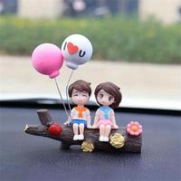Cartoon Couple Design Car Decoration, Creative Car Interior Decoration, Automotive Ornaments, Fashion Car Accessories for Wom...