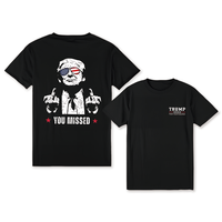 Trump You Missed Unisex 2 Sides Shirt, Trump 2024 F*ck Your Feeling Shirt, Shirt For Trump Supporters, Full Colors, Full Size...