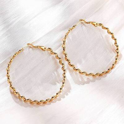 304 Stainless Steel Hoop Earrings