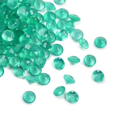 Faceted Natural Green Onyx Agate(Dyed & Heated) Cabochons