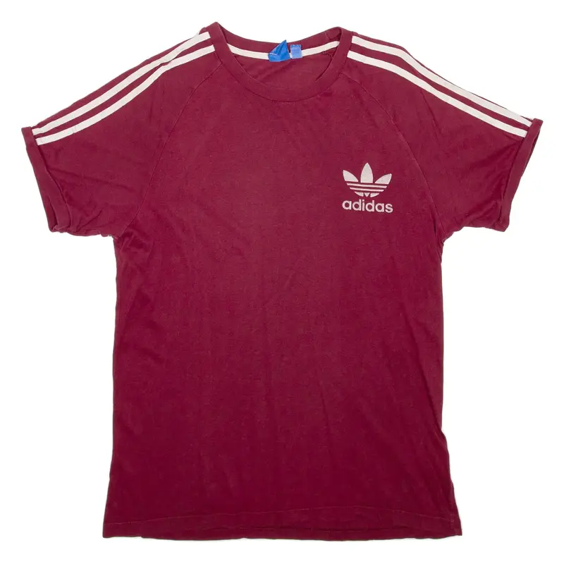 ADIDAS Mens T-Shirt Maroon L