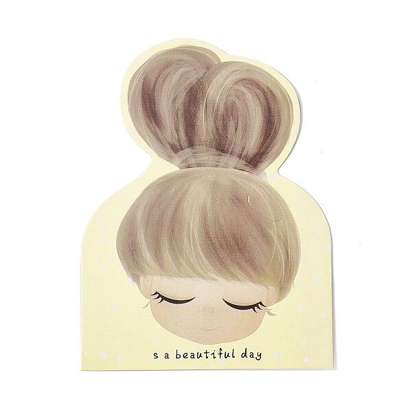100Pcs Cute Paper Hair Ties Display Cards