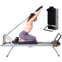 400LBS Body Transformer Foldable Pilates Reformer Studio-Grade Alloy Springs 6'7\