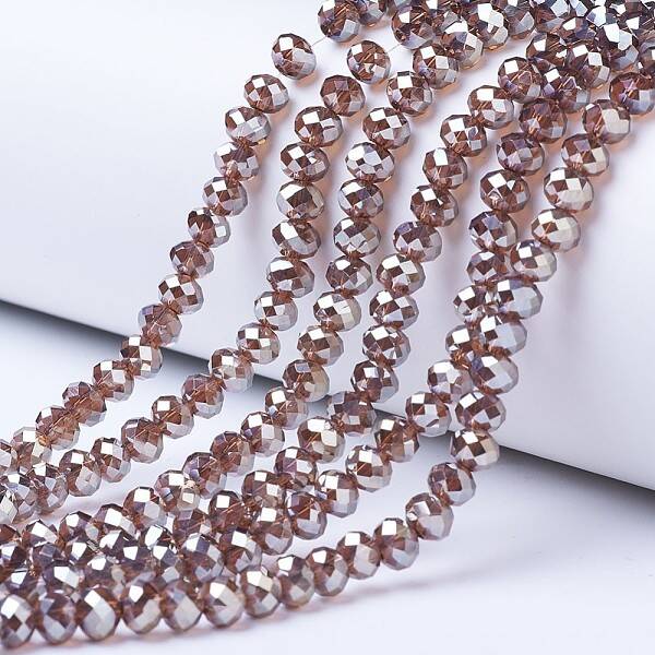 Electroplate Glass Beads Strands