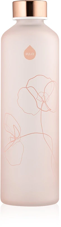 Equa Mismatch color glass water bottle Bloom 750 ml