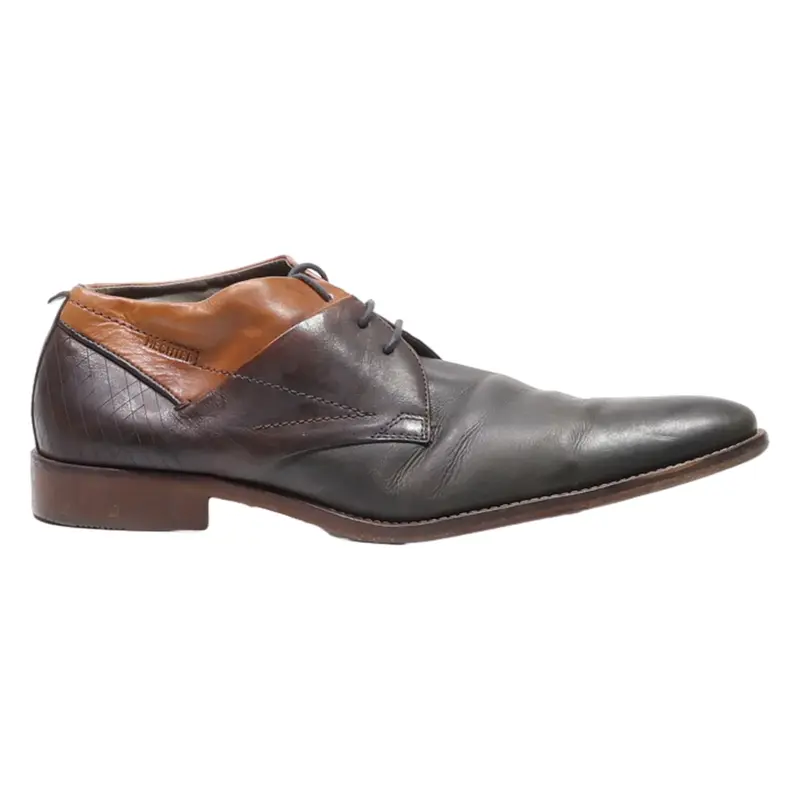 DANIEL HECHTER Derby Shoes Black Leather Mens UK 11
