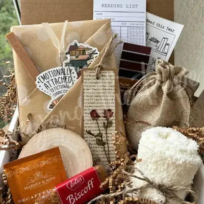 Blind Date with a Book with Bookish Gifts - Personalized Book Lovers Gift - Bookworm Gift - Spicy Romance Book - Romance Book...