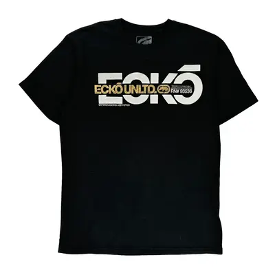 Ecko Unltd Graphic T-Shirt - Large Black Cotton | Size: large