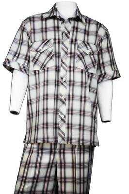 Men White & Black Sleping Suit