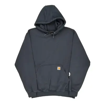 Carhartt Hoodie - Large Navy Cotton Blend