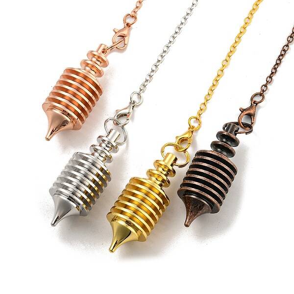 Rack Plating Brass Coil Dowsing Pendulums
