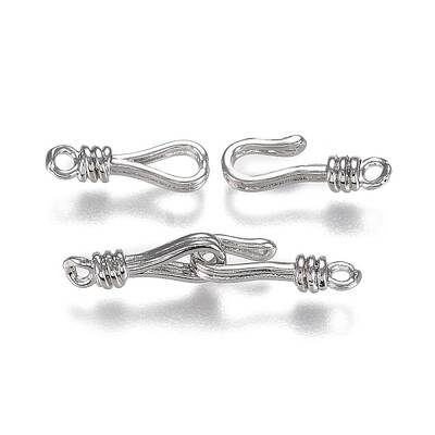 Brass Hook and Eye Clasps