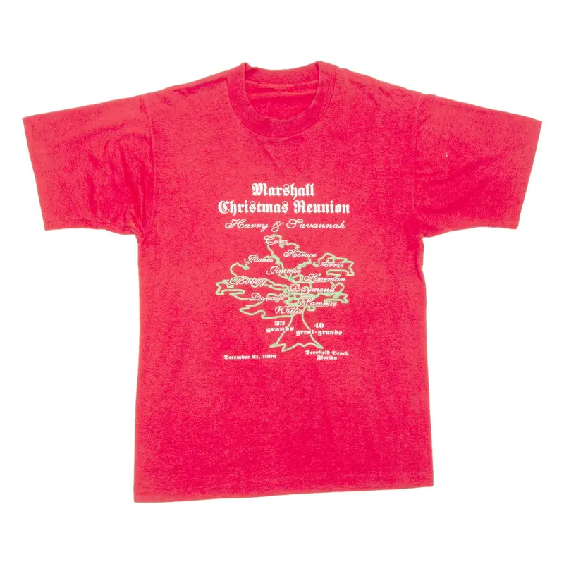 Marshall Christmas Reunion Mens T-Shirt Red M