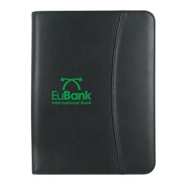 10 Customized Leather Look Zippered Portfolio With Calculator - ...