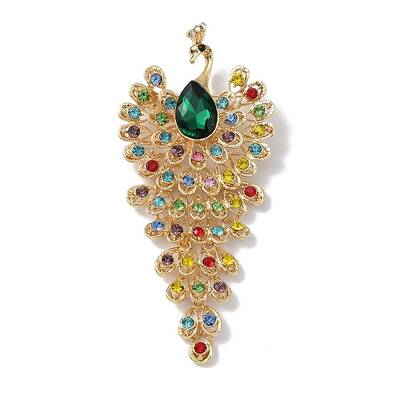 Alloy Rhinestone Brooch for Women