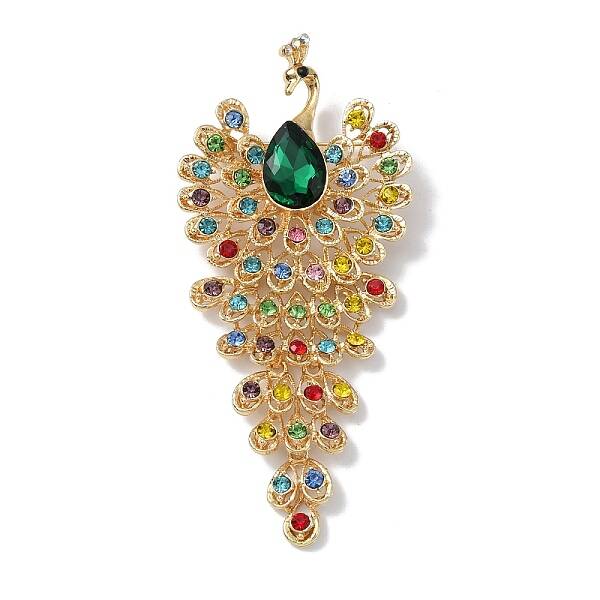 Alloy Rhinestone Brooch for Women