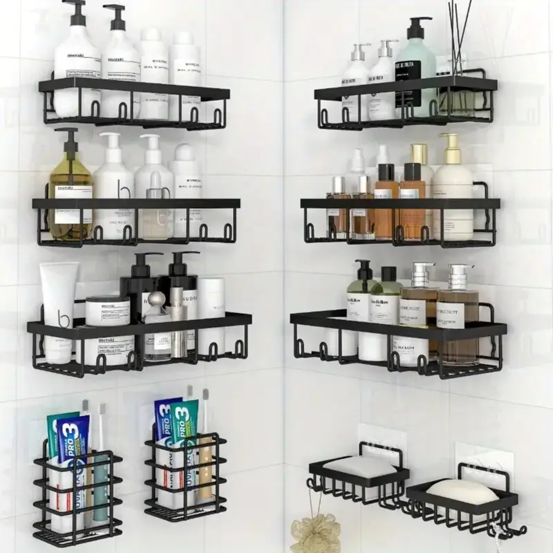 Modern Minimalist 5-Count Bathroom Storage Rack,Multifunctional Multi-layer Organizer Rack for Bathroom, Kitchen and Home Sto...