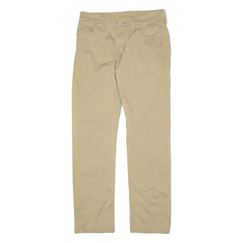 LEVI'S 511 Mens Twill Trousers Beige Slim Straight W29 L30
