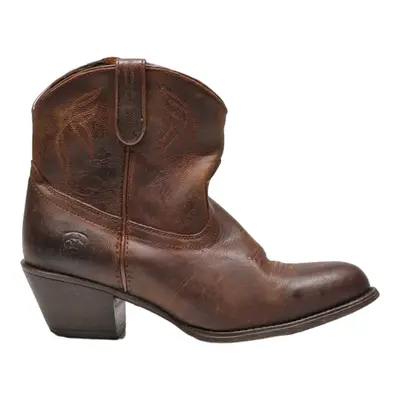 ARIAT Cowboy Boots Brown Leather Womens UK 5.5