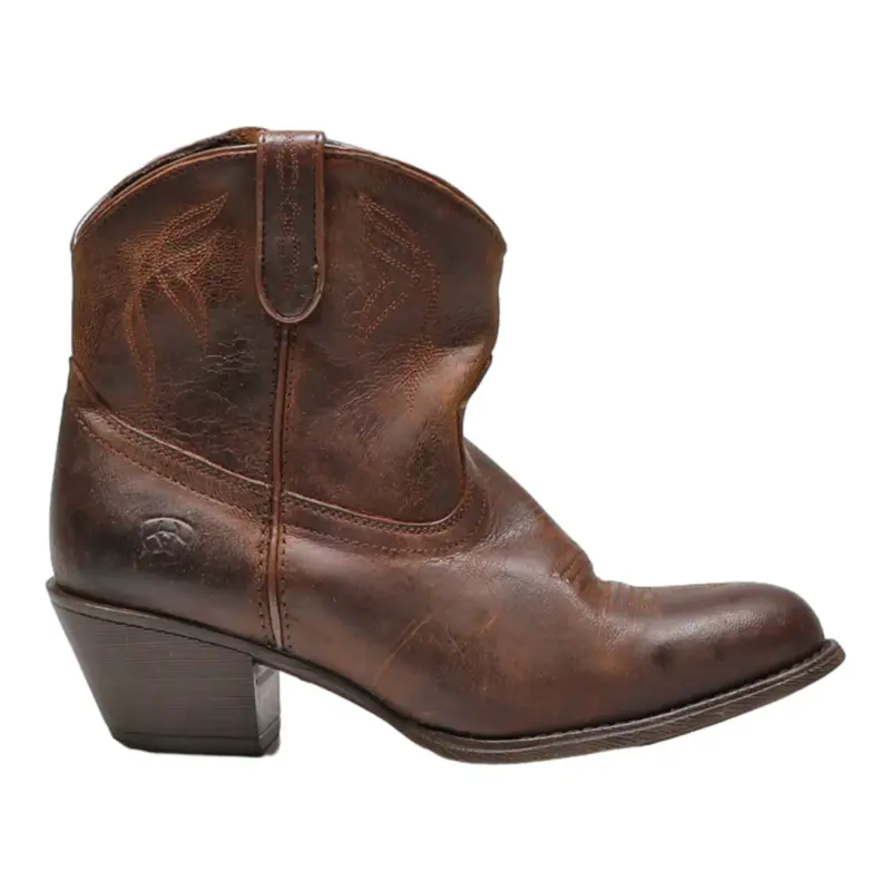 ARIAT Cowboy Boots Brown Leather Womens UK 5.5