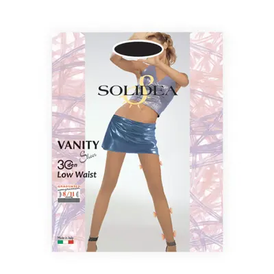 Solidea Vanity 30Sheer Sheer Tights Low Waist 30Den 8 11mmHg 1S Black