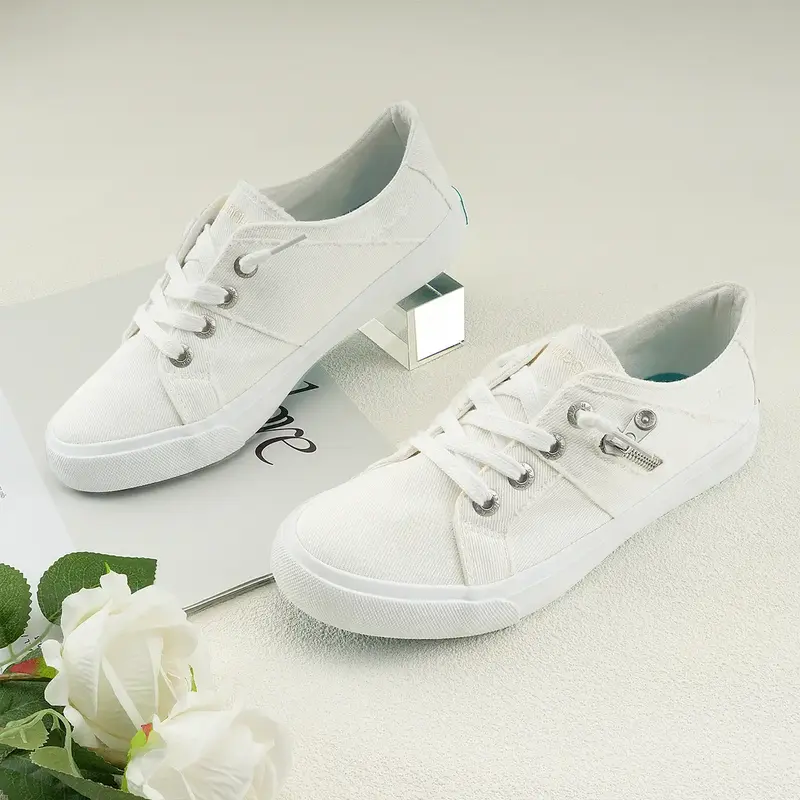 JENN ARDOR   Women's Slip-On Sneakers with Elastic Tieless Design   Comfortable Fit   Girl Running Sports Shoes Trainers Red ...