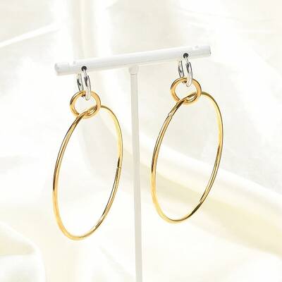 304 Stainless Steel Hoop Earrings for Women